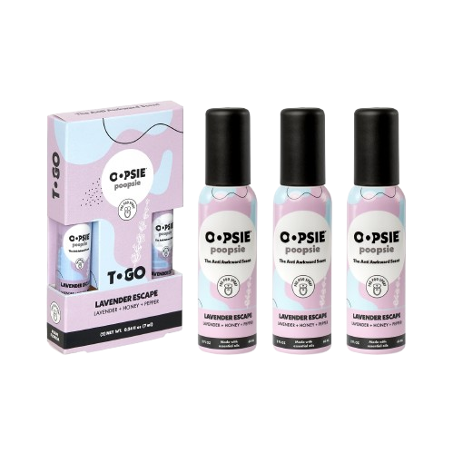 Toilet Spray I Lavender Escape I To-Go Bundle I 2oz by Oopsie Poopsie
