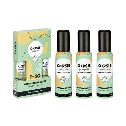 Toilet Spray I Mediterranean Sage I To-Go Bundle I 2oz by Oopsie Poopsie