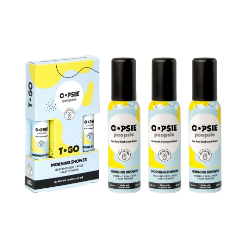 Toilet Spray I Morning Shower I To-Go Bundle I 2oz by Oopsie Poopsie