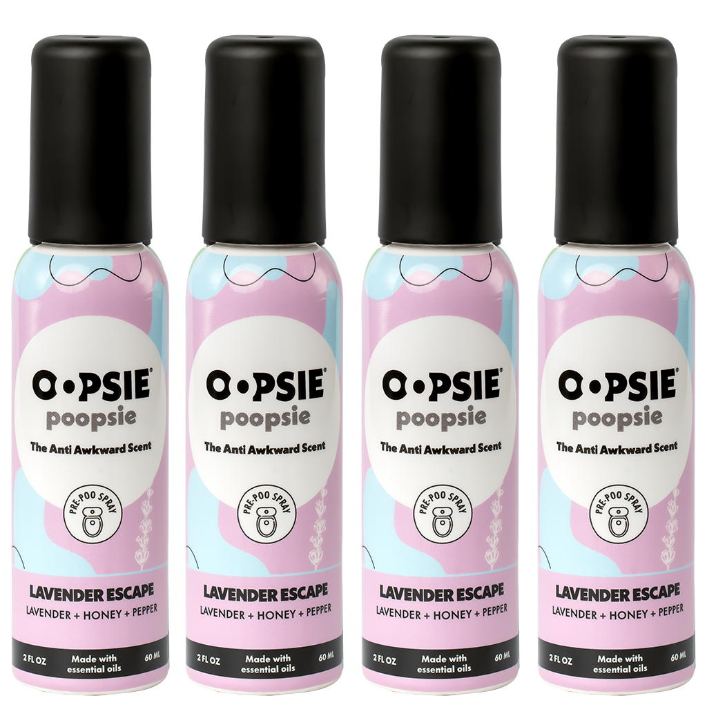 Toilet Spray I Lavender Escape I Bundle-Package I 2oz by Oopsie Poopsie I 810122380511