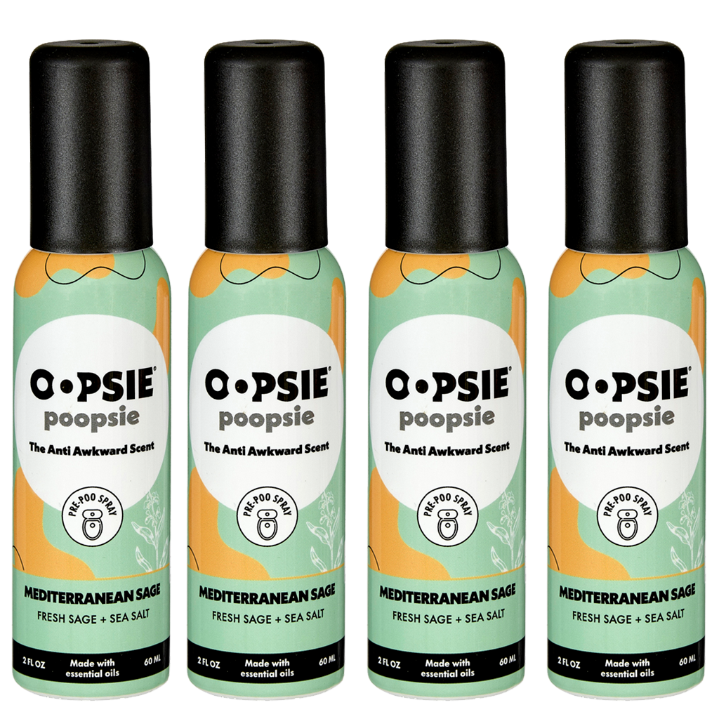 Toilet Spray I Mediterranean Sage I Bundle-Package I 2oz by Oopsie Poopsie I 810122380535