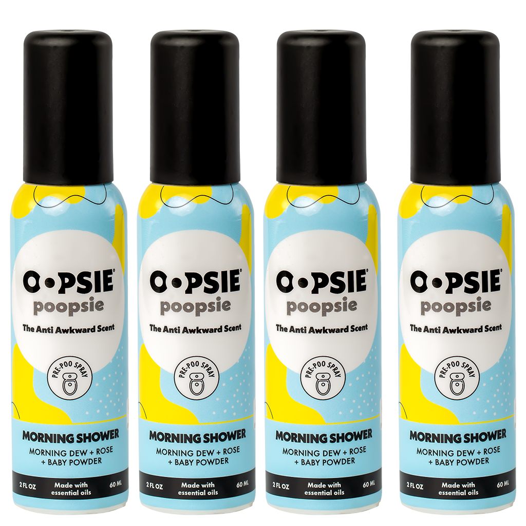 Toilet Spray I Morning Shower I Bundle-Package I 2oz by Oopsie Poopsie I 810148032272