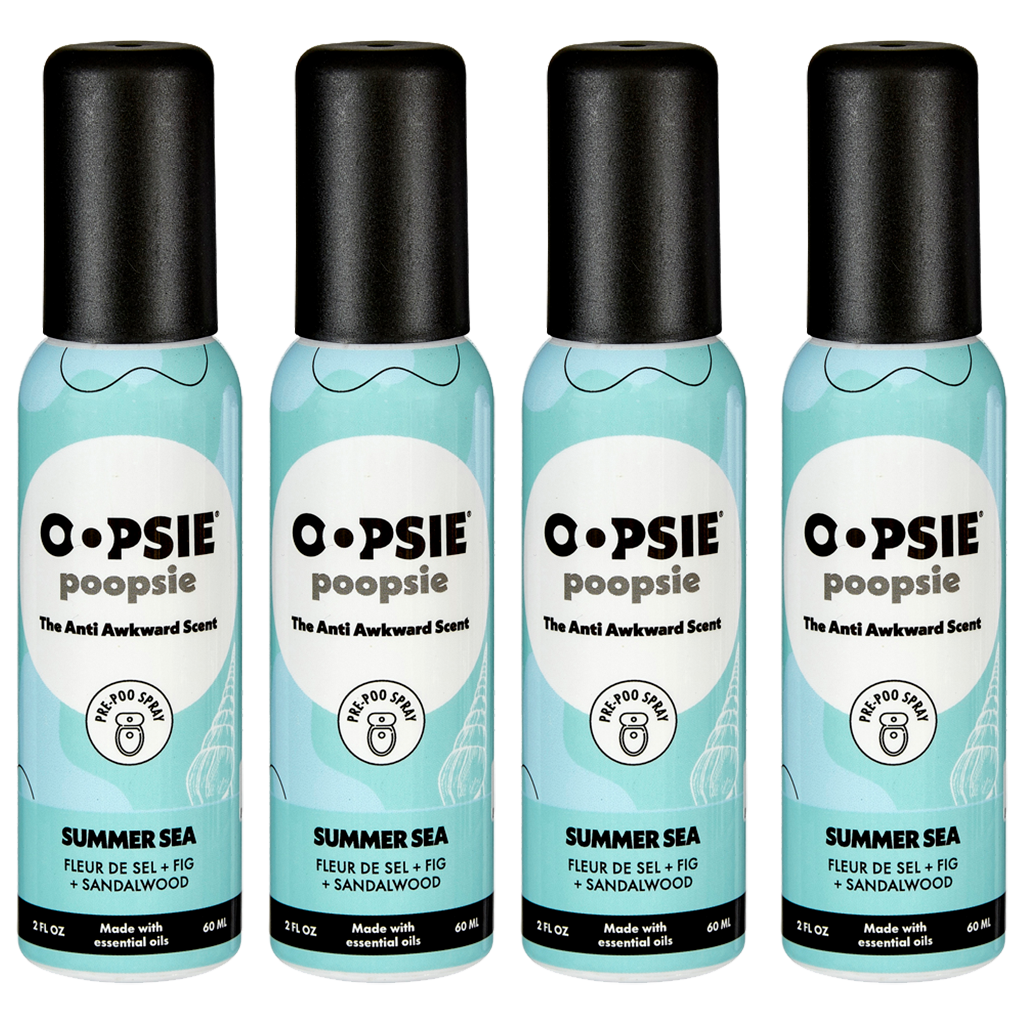 Toilet Spray I Summer Sea I Bundle-Package  I 2oz by Oopsie Poopsie I 810122380559