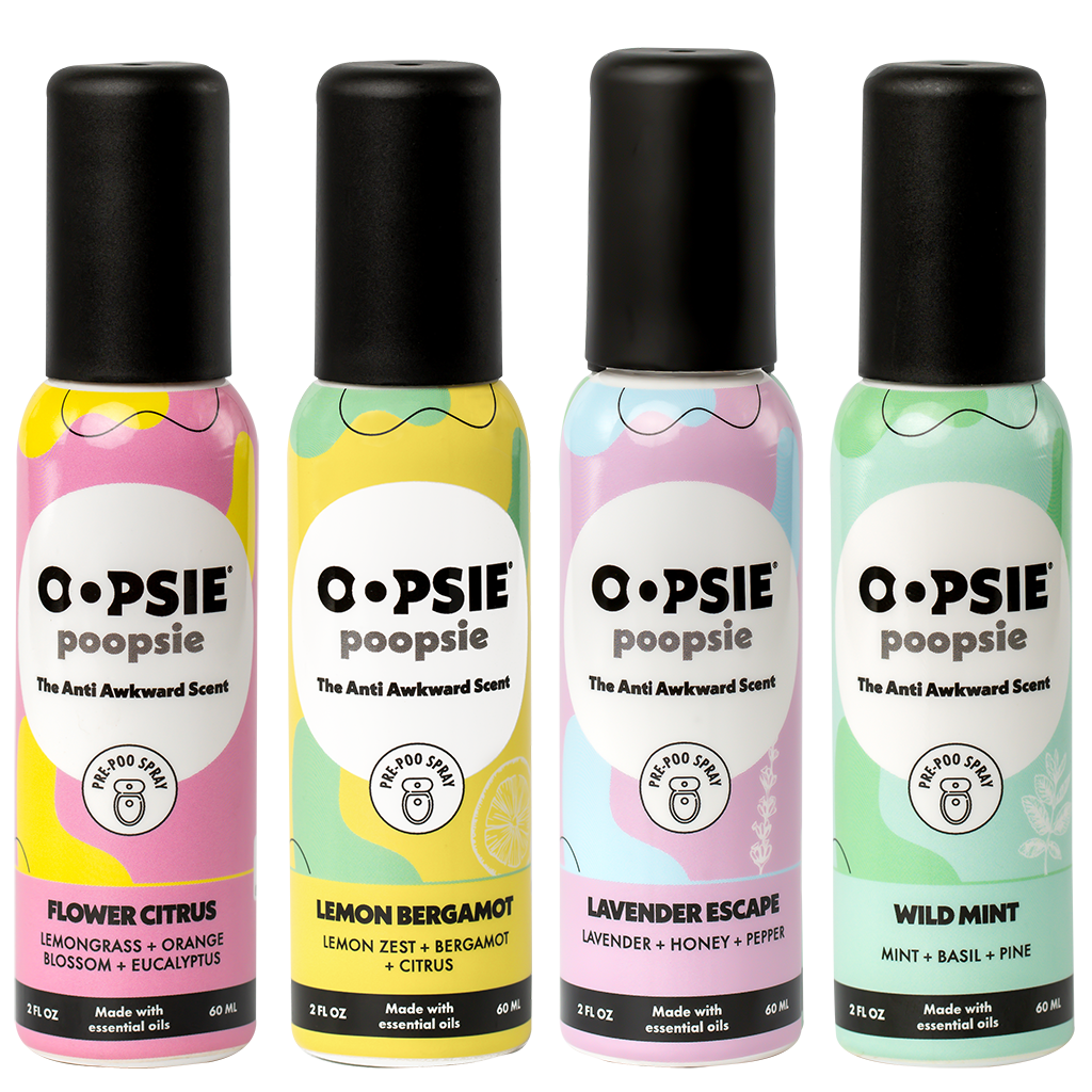 Toilet Spray I Assorted I Bundle-Package  I 2oz by Oopsie Poopsie I 810122380580