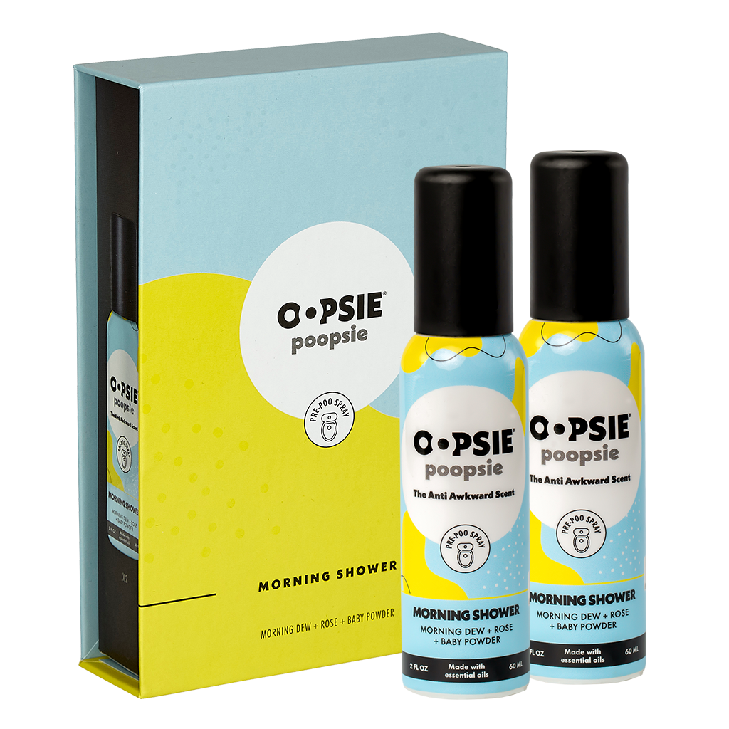 Toilet Spray I Morning Shower I Giftable 2 Pack Single Scent I 2oz by Oopsie Poopsie - Oopsie Poopsie