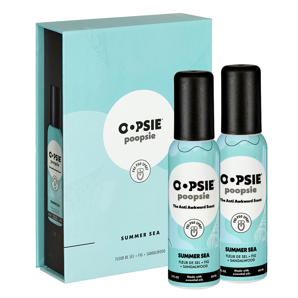 Toilet Spray I Summer Sea I Giftable 2 Pack Single Scent I 2oz by Oopsie Poopsie - Oopsie Poopsie