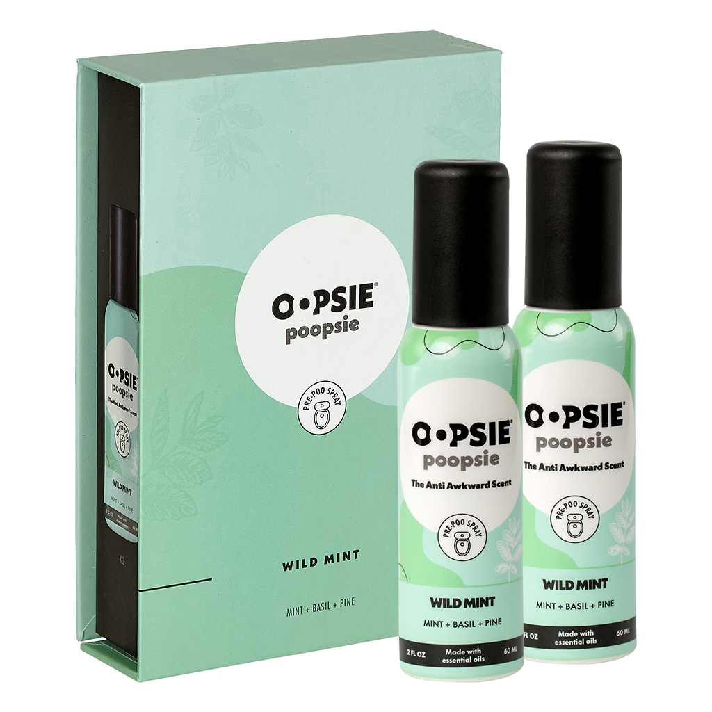 Toilet Spray I Wild Mint I Giftable 2 Pack Single Scent I 2oz by Oopsie Poopsie - Oopsie Poopsie