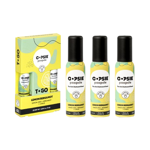 Toilet Spray I Lemon Bergamot I To-Go Bundle  I 2oz by Oopsie Poopsie