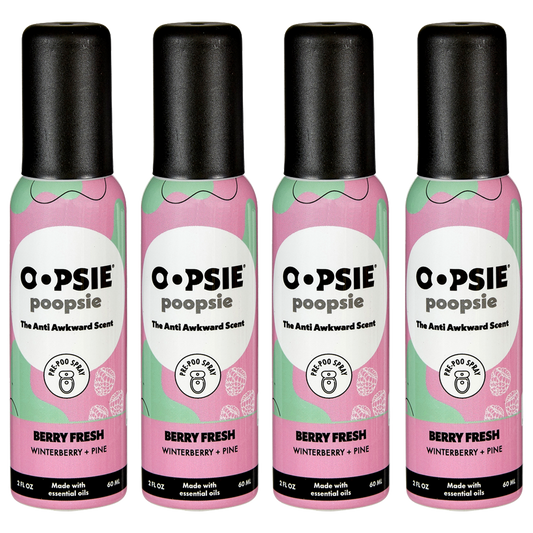 Toilet Spray I Berry Fresh I Bundle-Package  I 2oz by Oopsie Poopsie I 810122380566