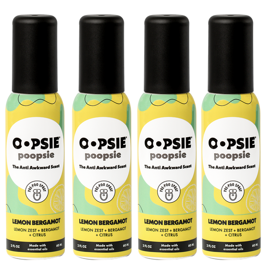 Toilet Spray I Lemon Bergamot I Bundle-Package  I 2oz by Oopsie Poopsie I 810122380528