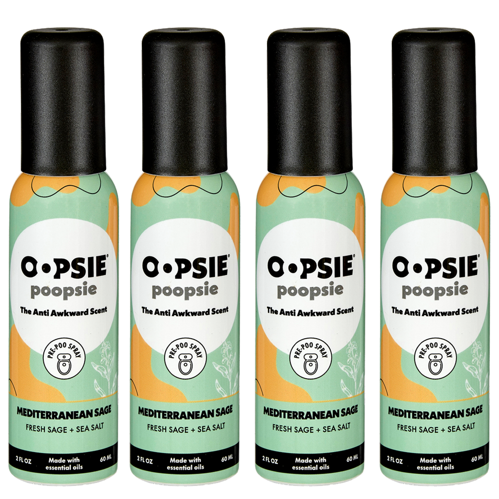 Toilet Spray I Mediterranean Sage I Bundle-Package  I 2oz by Oopsie Poopsie I 810122380535