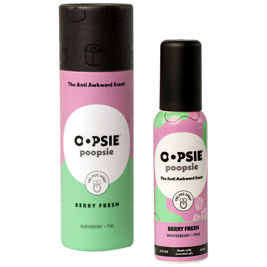Toilet Spray I Berry Fresh I Cylinder Gift Box I 2oz by Oopsie Poopsie - Oopsie Poopsie