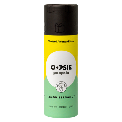Toilet Spray I Lemon Bergamot I Cylinder Gift Box I 2oz by Oopsie Poopsie - Oopsie Poopsie