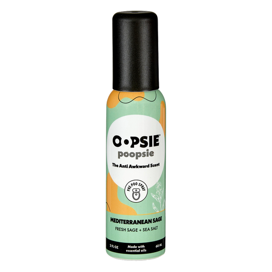 Toilet Spray I Mediterranean Sage I Single Bottle I 2oz by Oopsie Poopsie - Oopsie Poopsie