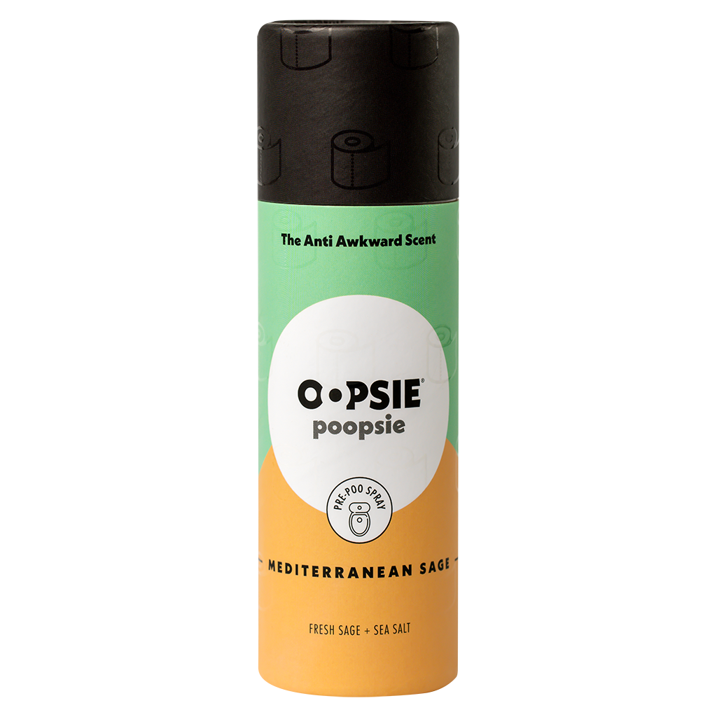 Toilet Spray I Mediterranean Sage I Cylinder Gift Box I 2oz by Oopsie Poopsie - Oopsie Poopsie