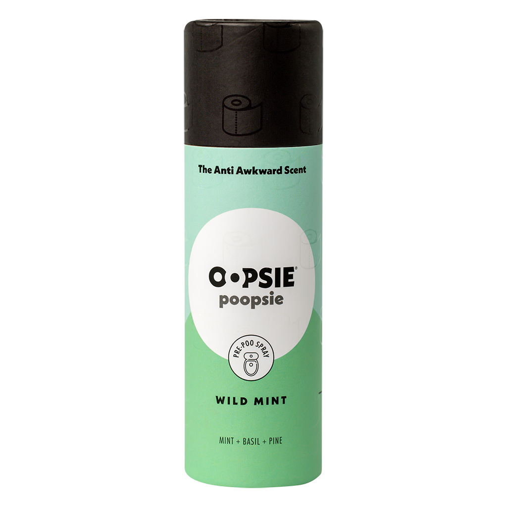 Toilet Spray I Wild Mint I Cylinder Gift Box I 2oz by Oopsie Poopsie - Oopsie Poopsie